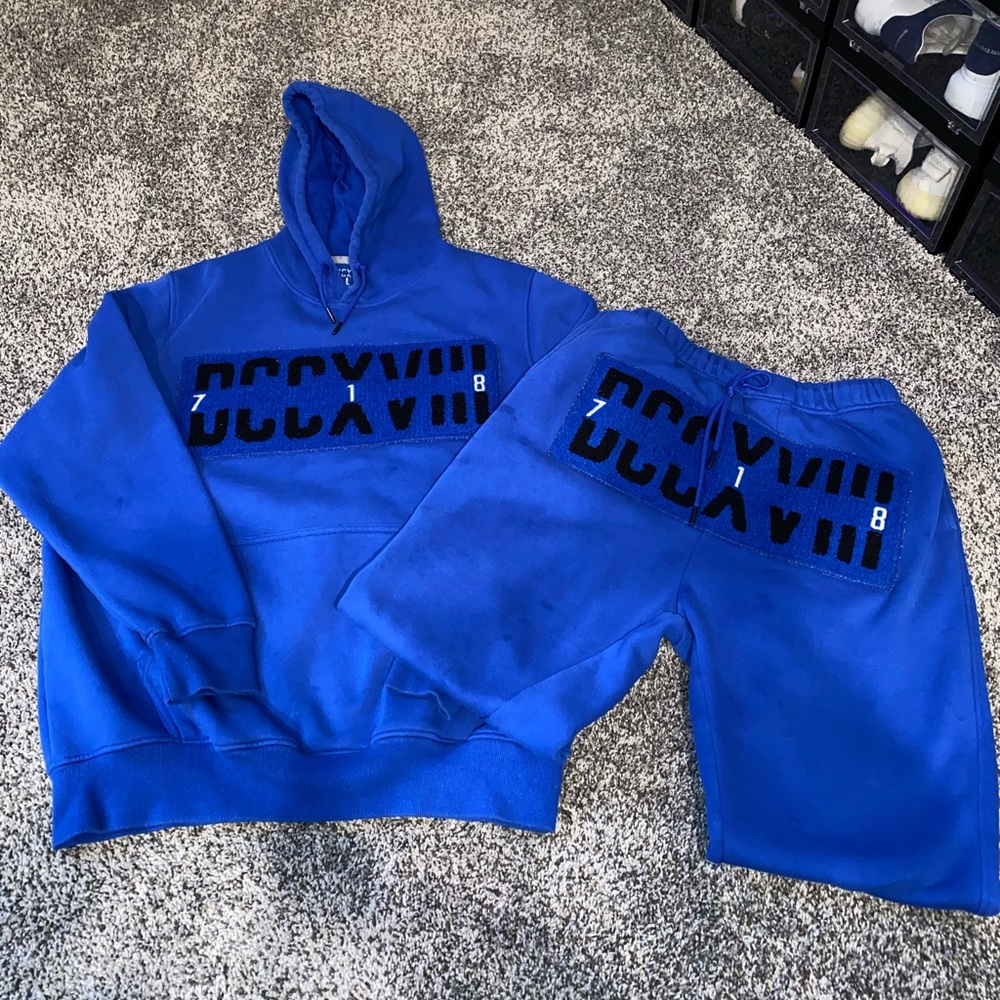 718”DCCXVIII”BLACK OWNED CLOTHING COMPANY MENS SWEATSUIT